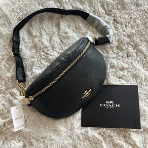 Black Coach Belt Bag